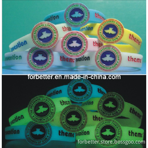 Silicone Wristband for Complex Logo (NOG-SW)